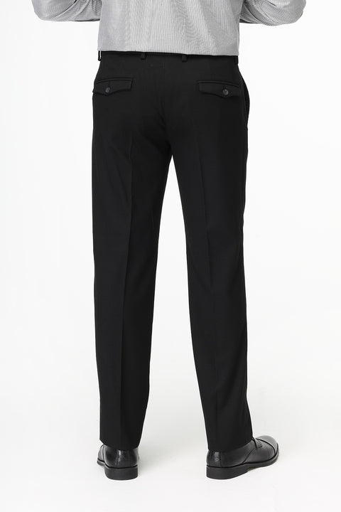Straight Fit Classic Pants Black