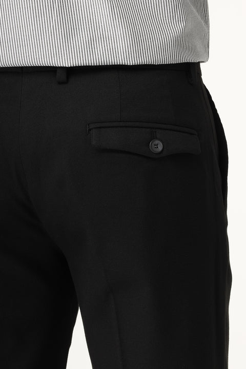 Straight Fit Classic Pants Black