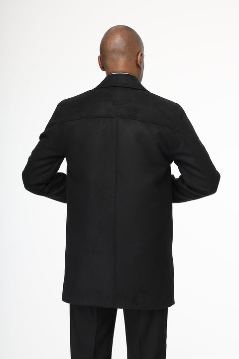 Regular Fit Coat Black