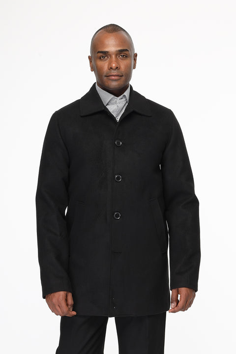 Regular Fit Coat Black