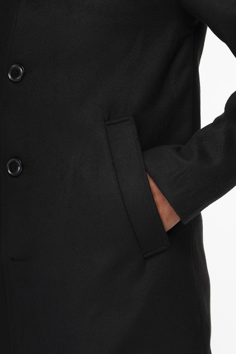 Regular Fit Coat Black