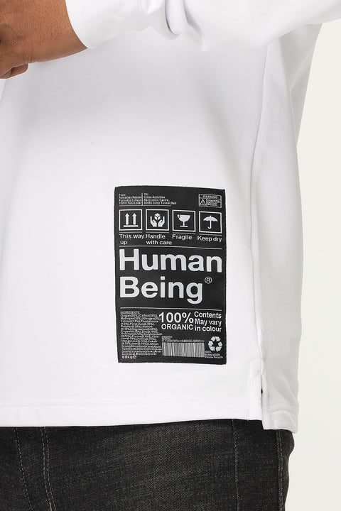 Relax Fit Sweat Shirt White