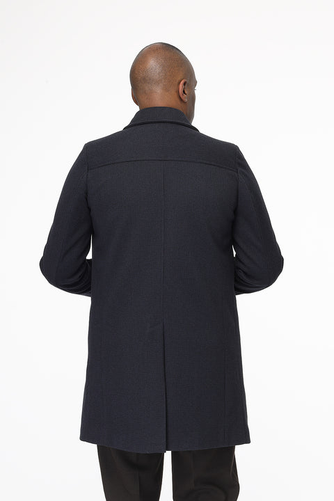 Regular Fit Coat Dark Blue
