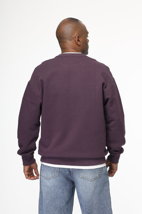 Over Size Sweat Shirt Purple