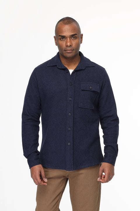 Regular Fit Shirt Dark Blue