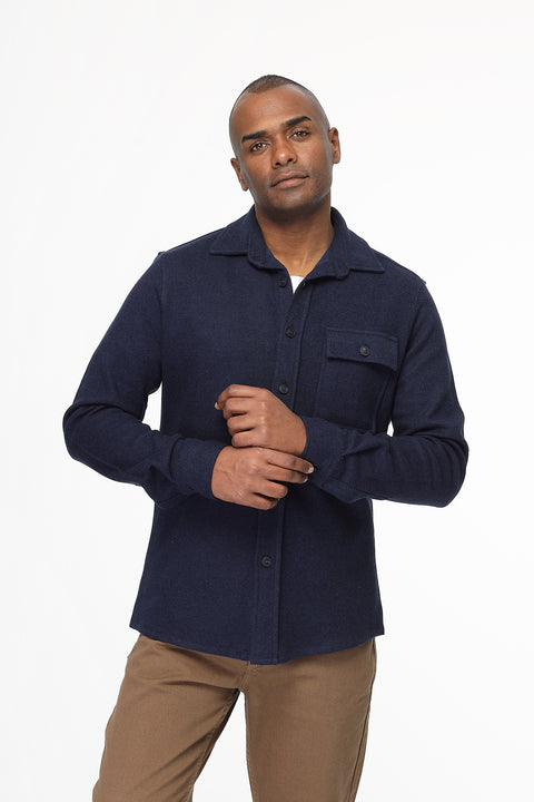 Regular Fit Shirt Dark Blue