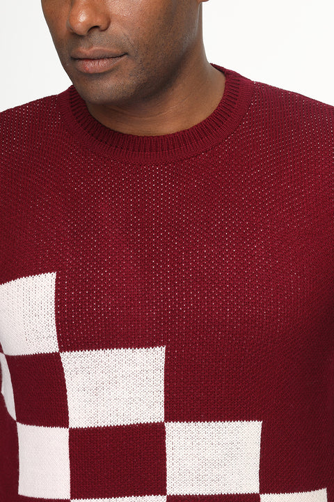 Regular Fit Pullover Maroon