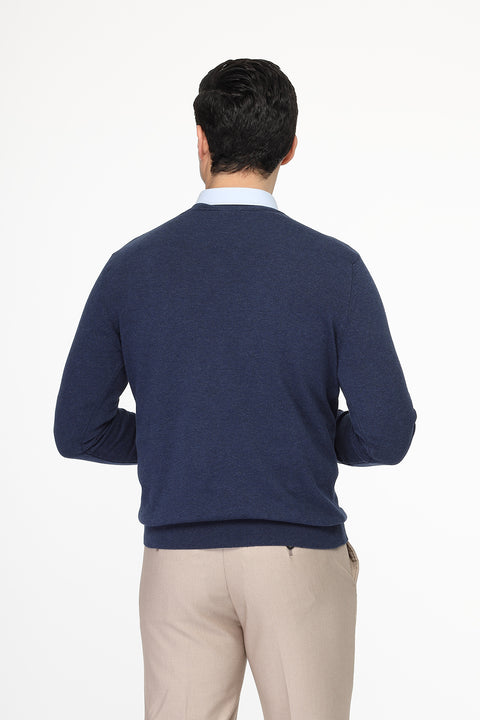 Regular Fit Pullover V Dark Blue