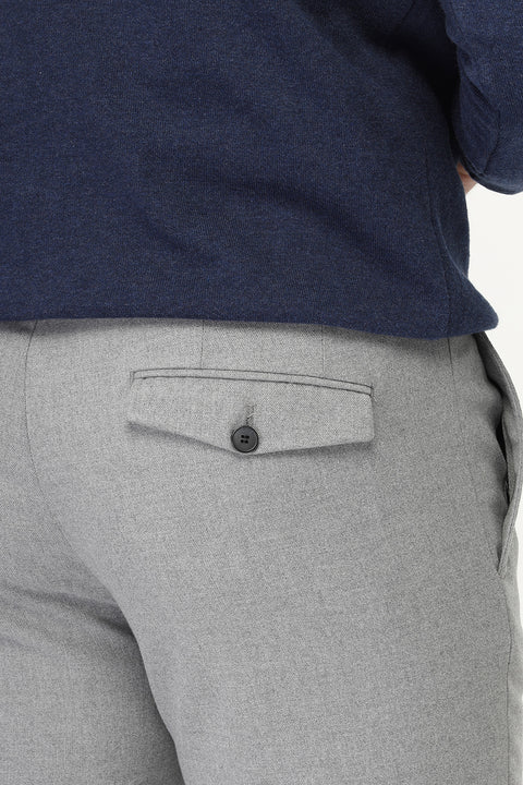 Straight Fit Classic Pants Light Gray