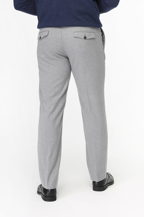 Straight Fit Classic Pants Light Gray
