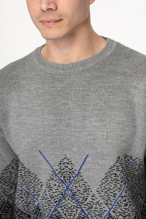 Over Size  Pullover Gray