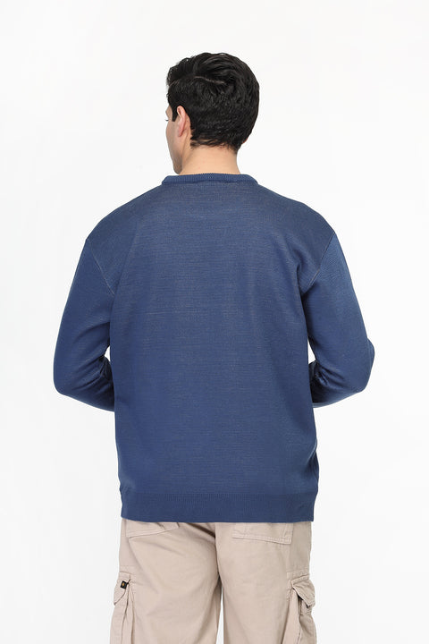 Over Size Pullover Dark Blue