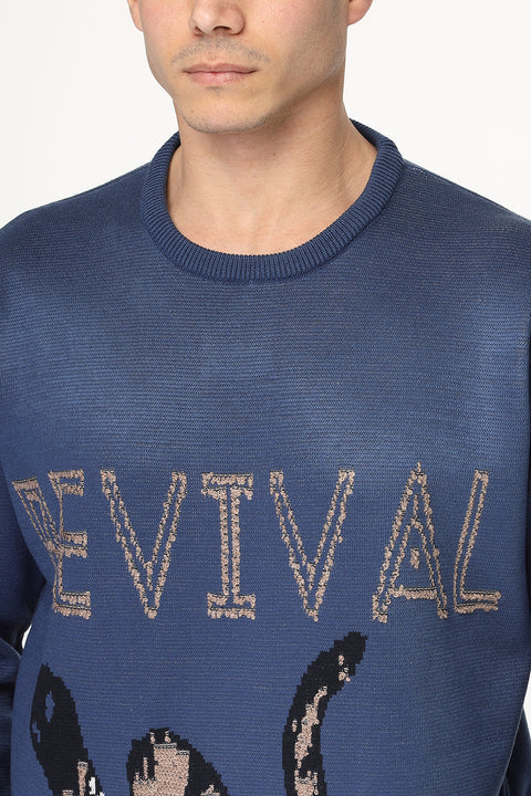 Over Size Pullover Dark Blue