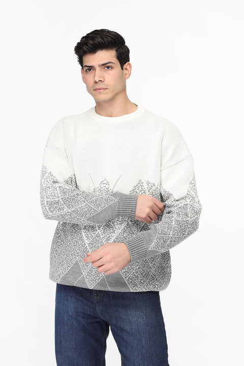 Over Size  Pullover Gray