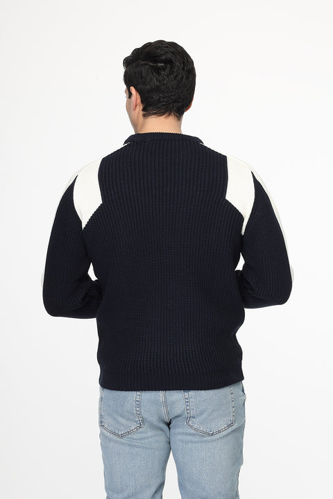 Regular Fit Pullover Dark Blue