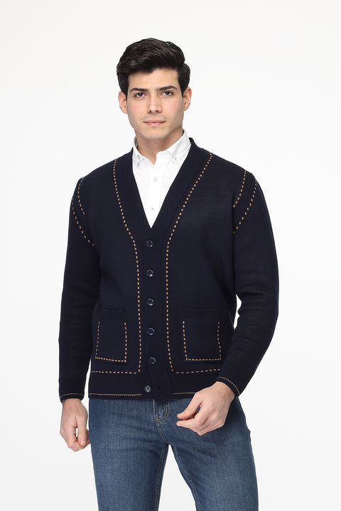 Regular Fit Pullover Dark Blue