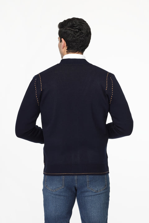 Regular Fit Pullover Dark Blue