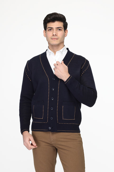 Regular Fit Pullover Dark Blue