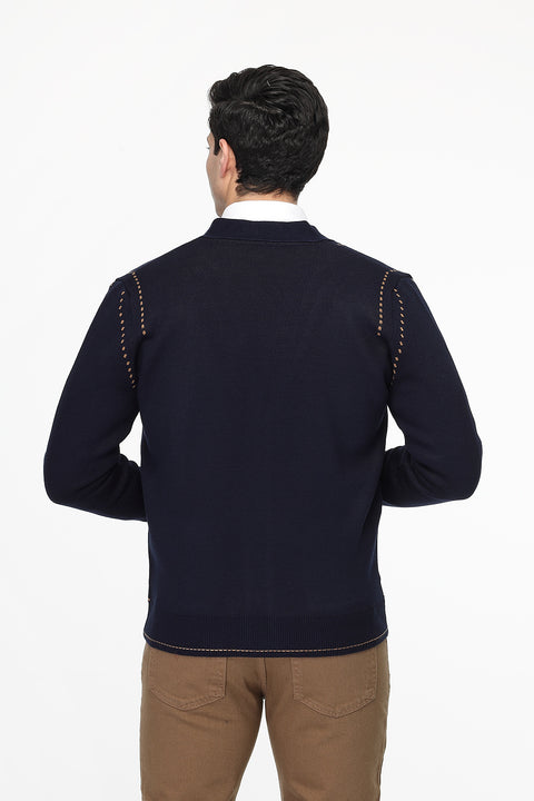 Regular Fit Pullover Dark Blue