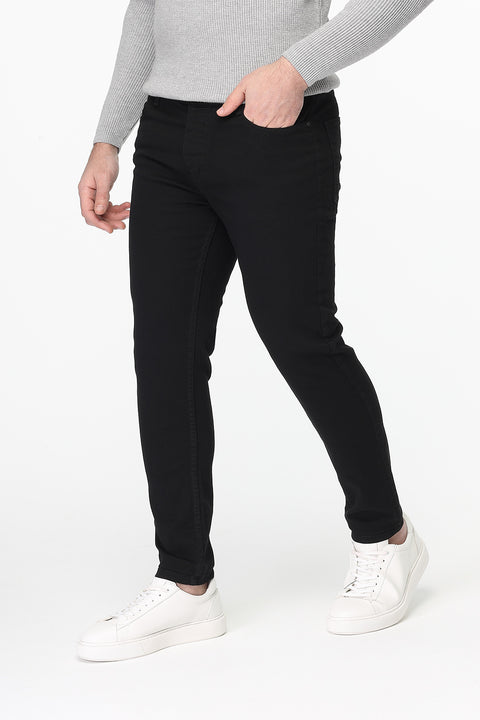 Slim Fit Trousers Jeans Black