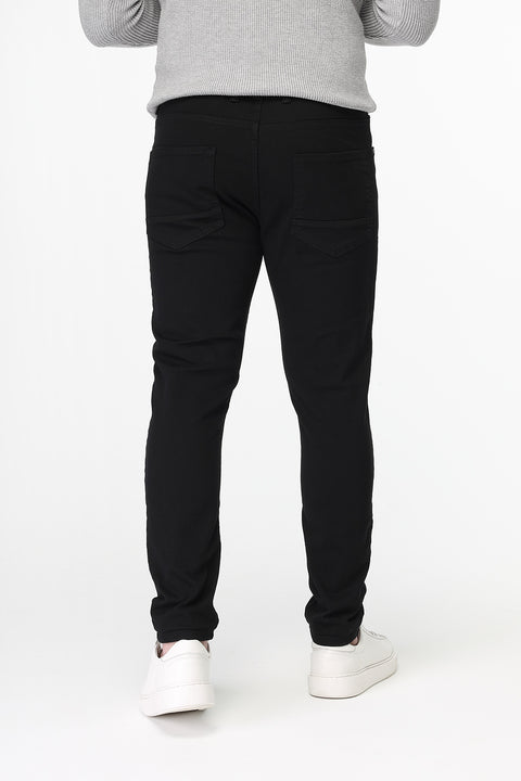 Slim Fit Trousers Jeans Black