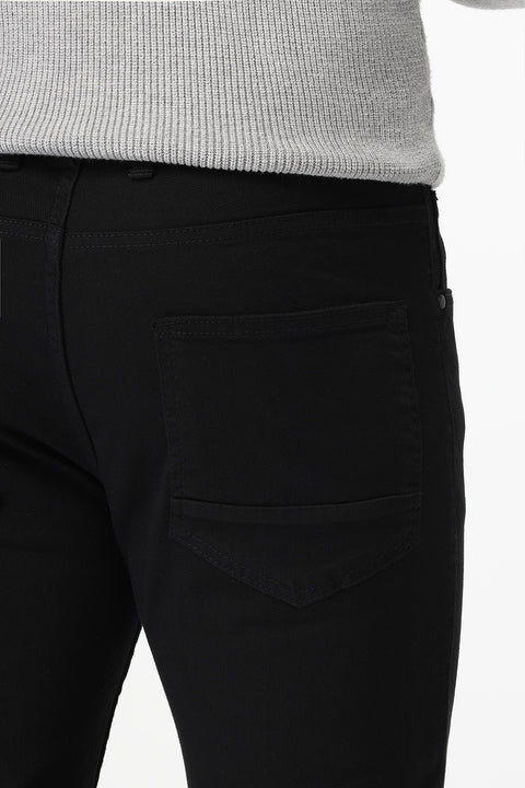 Slim Fit Trousers Jeans Black
