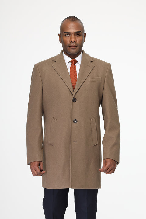 Regular Fit Coat Beige