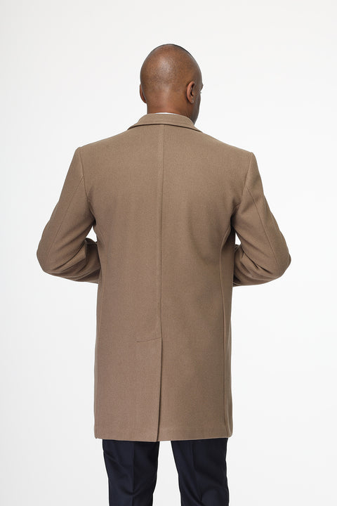 Regular Fit Coat Beige