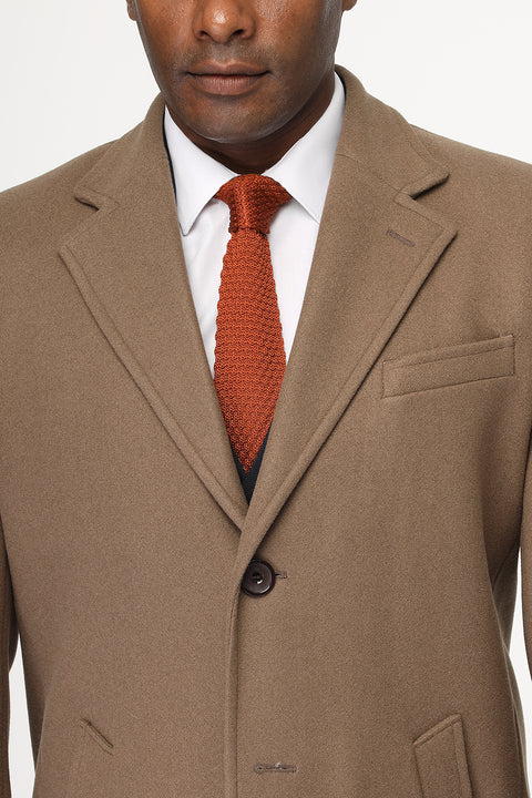Regular Fit Coat Beige