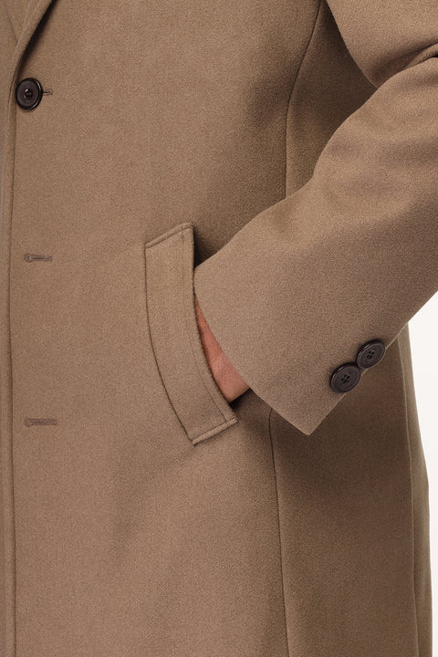 Regular Fit Coat Beige