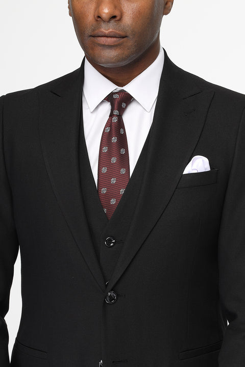 Slim Fit Suit Black