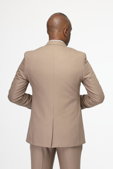 Slim Fit Suit Beige
