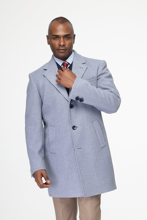 Regular Fit Coat Blue