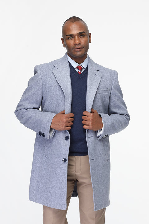 Regular Fit Coat Blue