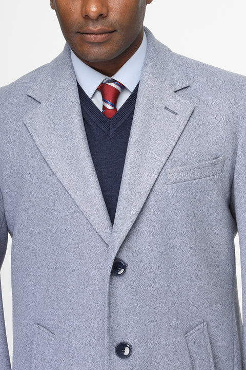 Regular Fit Coat Blue
