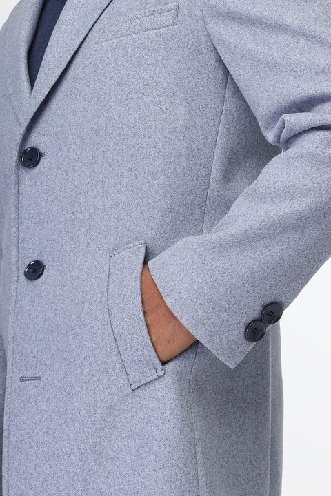 Regular Fit Coat Blue