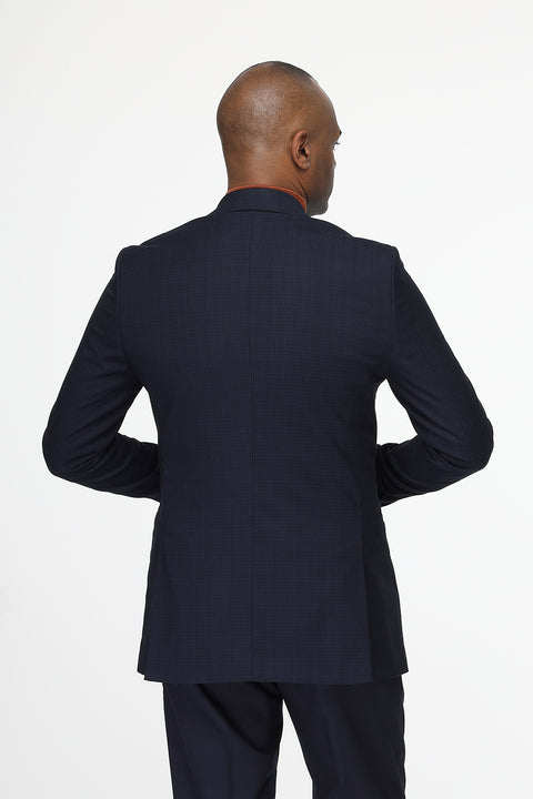 Slim Fit Blazer Dark Blue
