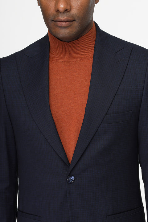 Slim Fit Blazer Dark Blue