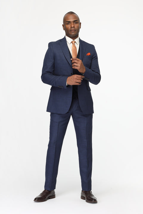 Slim Fit Suit Dark Blue
