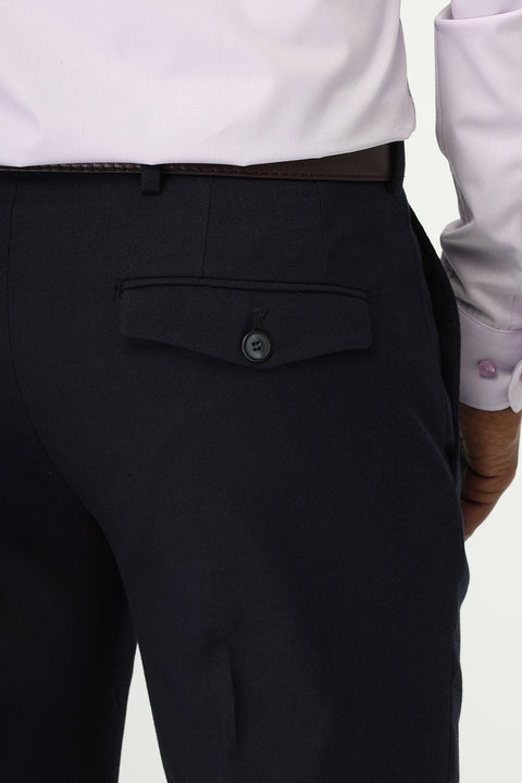 Straight Fit Classic Pants Dark Blue