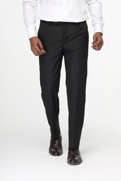 Regular Fit Classic Pants Black