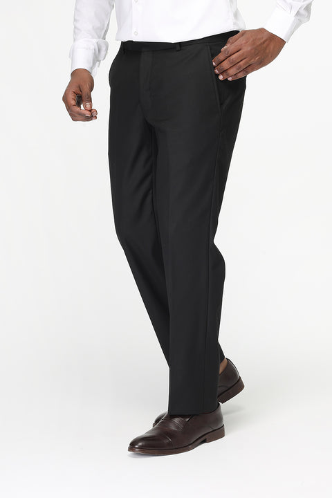 Regular Fit Classic Pants Black