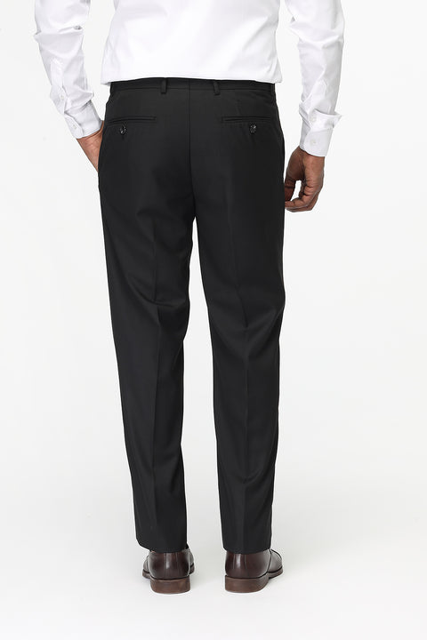 Regular Fit Classic Pants Black