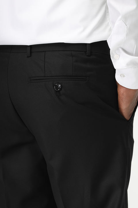 Regular Fit Classic Pants Black