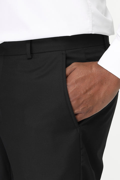 Regular Fit Classic Pants Black
