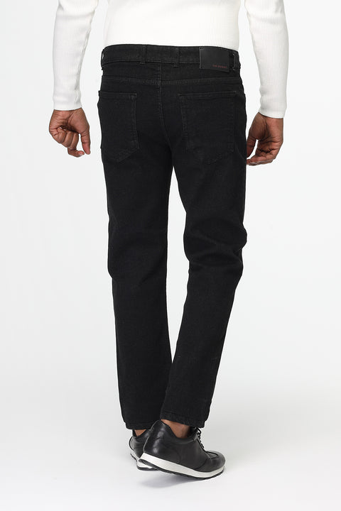 Slim Straight Fit Trousers Jeans Dark Gray