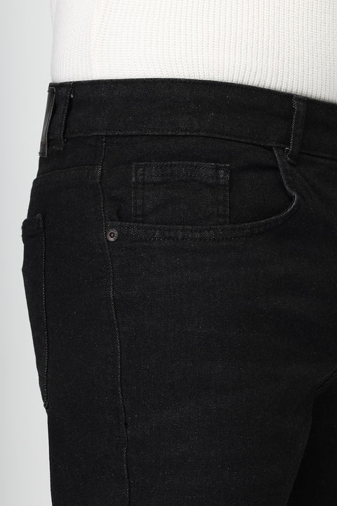 Slim Straight Fit Trousers Jeans Dark Gray