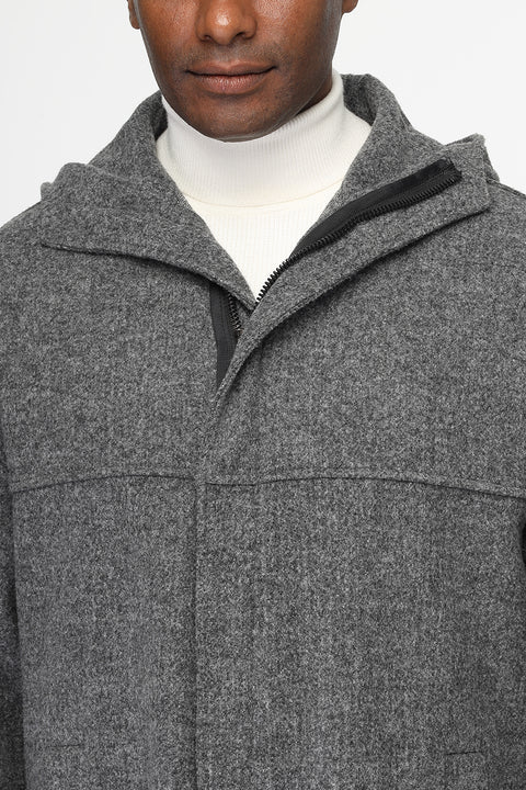 Over Size Coat Light Gray