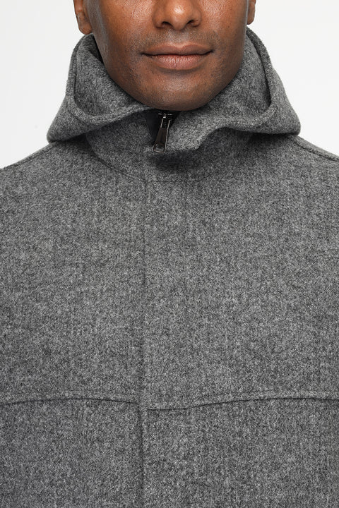 Over Size Coat Light Gray