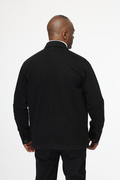Jacket Gabardine Regular Fit Black
